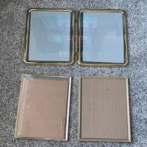 Bundle of 4 gold large photo frames